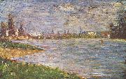 Georges Seurat Die beiden Ufer oil painting